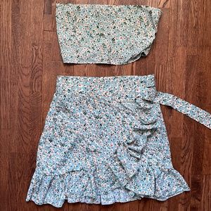 Two piece SHEIN top and skirt set
